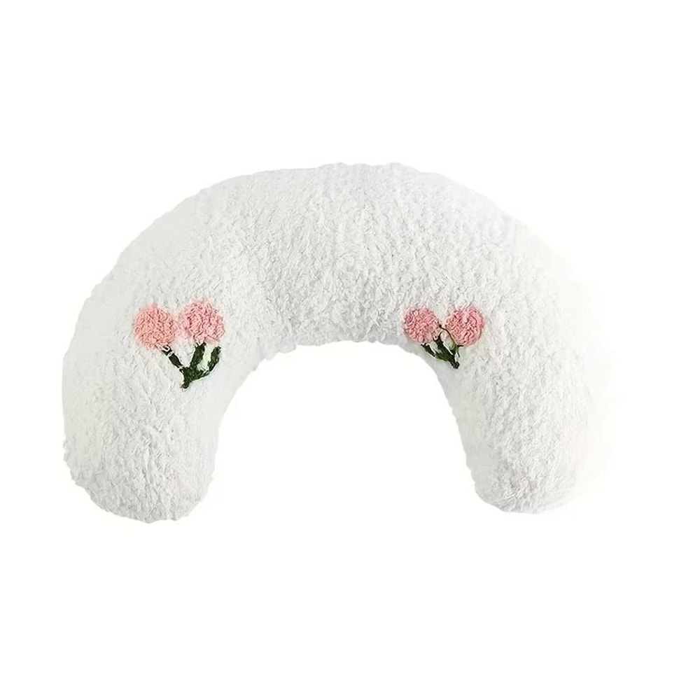 Moon Shaped Plush Pet Pillow Bed For Cats And Dogs 2