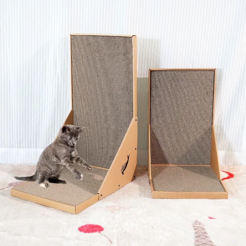 L Shaped Vertical Cat Scratching Post Furniture Protector 7