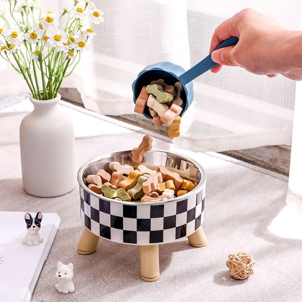 Stainless Steel Elevated Pet Feeding Bowls For Cats And Dogs 5