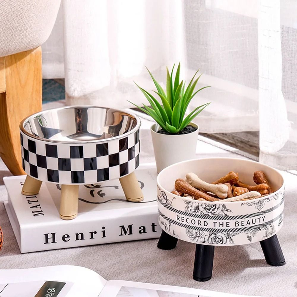 Stainless Steel Elevated Pet Feeding Bowls For Cats And Dogs 6