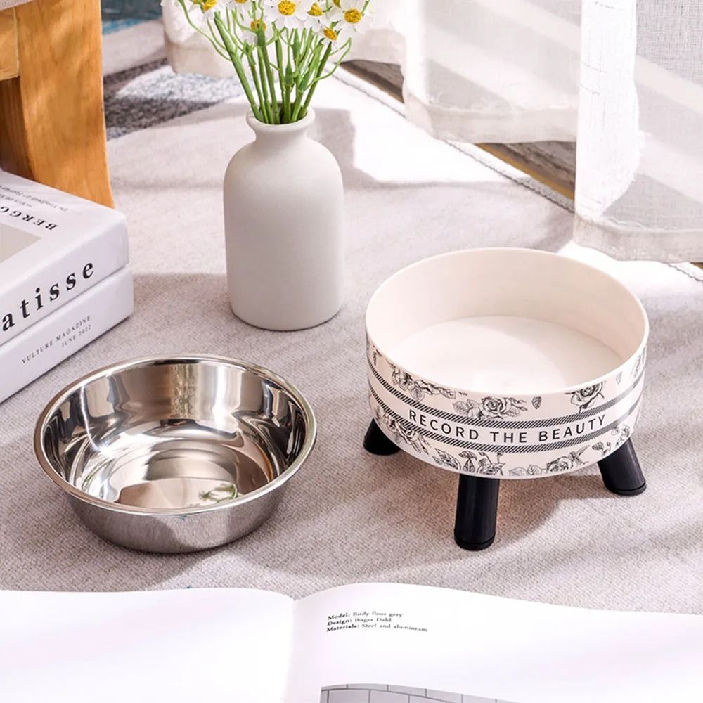 Stainless Steel Elevated Pet Feeding Bowls For Cats And Dogs 7