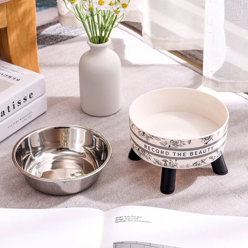 Stainless Steel Elevated Pet Feeding Bowls For Cats And Dogs 7