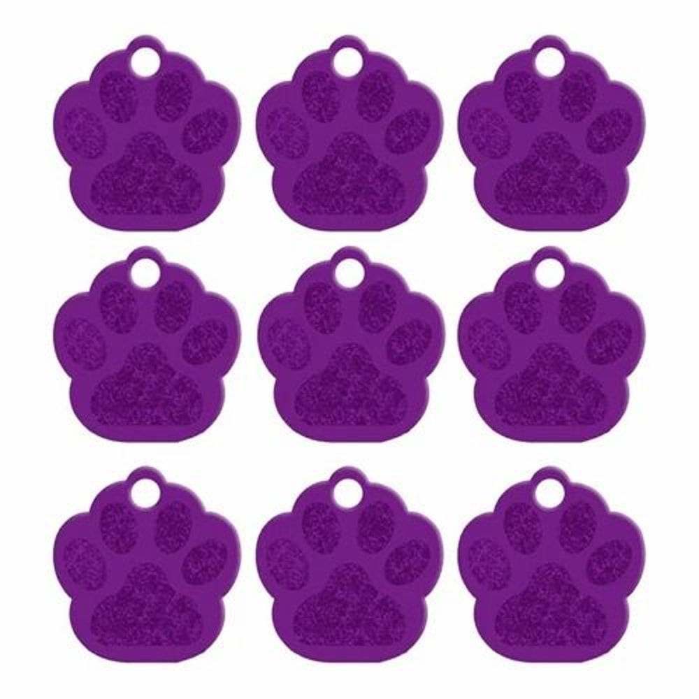 20 Piece Paw Shape Pet ID Tags For Dogs And Cats Aluminum Name Tags 2
