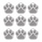 20 Piece Paw Shape Pet ID Tags For Dogs And Cats Aluminum Name Tags 8
