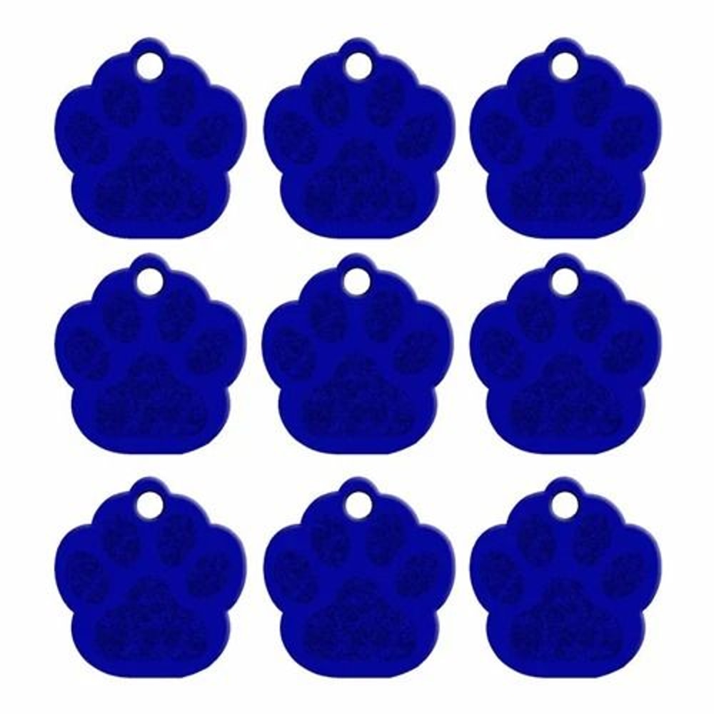 20 Piece Paw Shape Pet ID Tags For Dogs And Cats Aluminum Name Tags 6