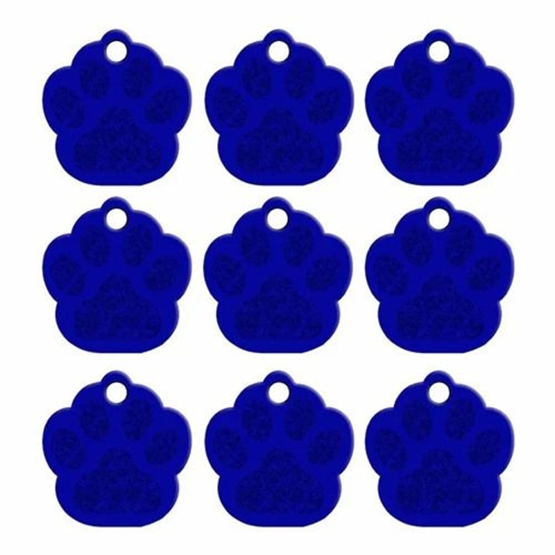 20 Piece Paw Shape Pet ID Tags For Dogs And Cats Aluminum Name Tags 6