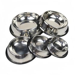 stainless steel pet feeding bowl for cats and dogs easy clean metal food dish