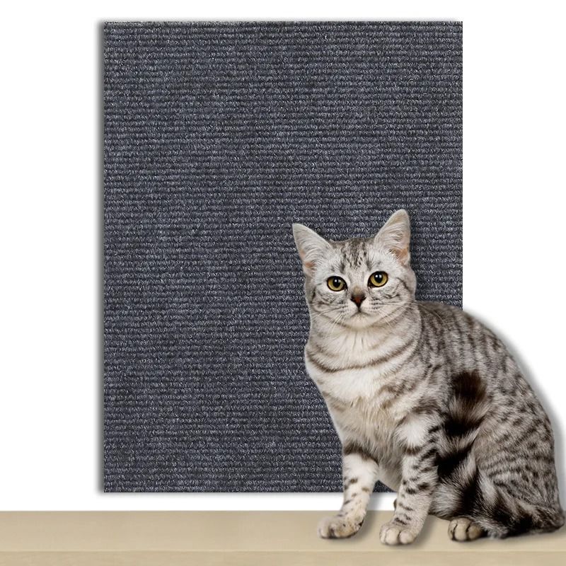Self Adhesive Cat Scratcher Sofa Protector Trimmable Carpet Scratch Mat 4
