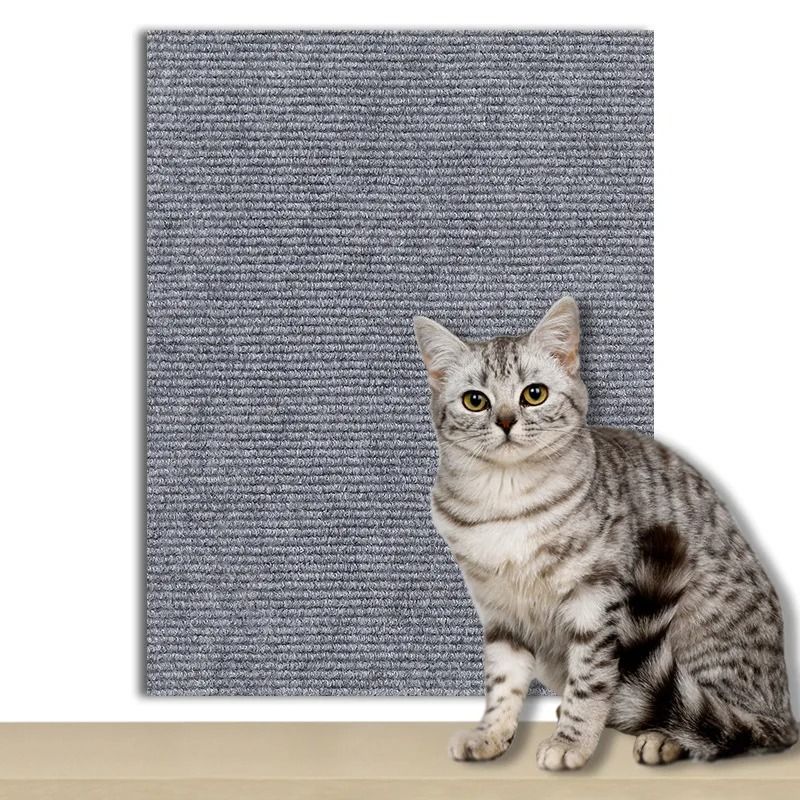 Self Adhesive Cat Scratcher Sofa Protector Trimmable Carpet Scratch Mat 3