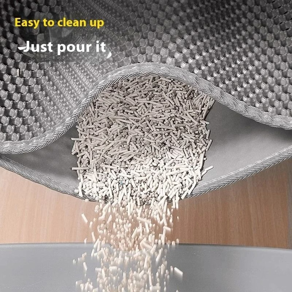 Heavy Duty Double Layer Cat Litter Mat Waterproof Non Slip Floor Protector 6