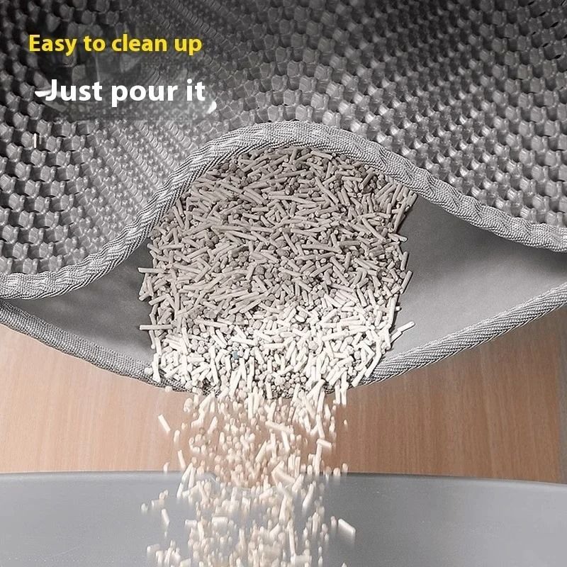 Heavy Duty Double Layer Cat Litter Mat Waterproof Non Slip Floor Protector 6