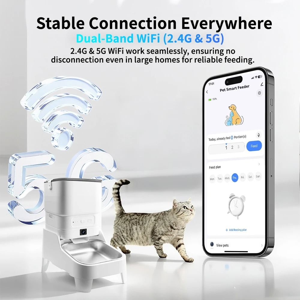 FURPIPI Smart Automatic Pet Feeder With Camera And App Control For Cats And Dogs 5