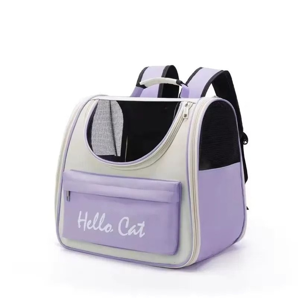 Windproof Pet Carrier Backpack For Cats And Small Dogs With Cushion 0