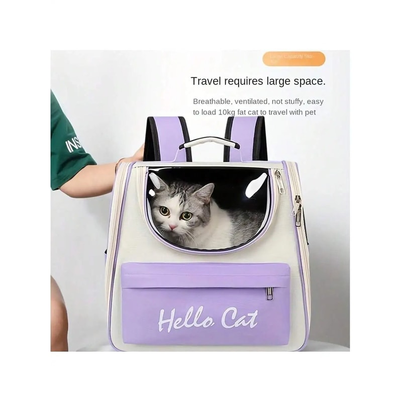 Windproof Pet Carrier Backpack For Cats And Small Dogs With Cushion 6