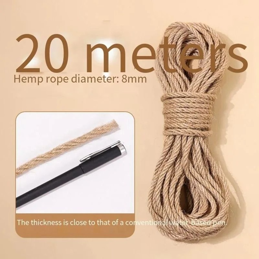 Natural Sisal Rope For Cat Scratching Posts DIY Cat Tree Repair Rope 3