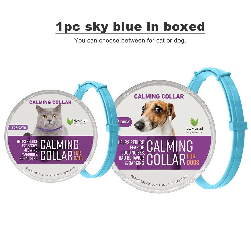 Adjustable Pet Calming Collar For Cats And Dogs Anxiety Relief Pheromone Collar 21