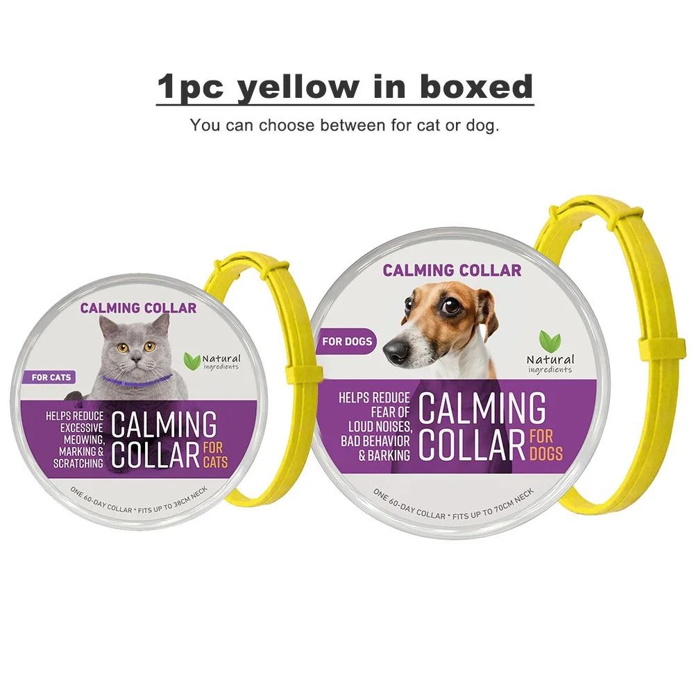 Adjustable Pet Calming Collar For Cats And Dogs Anxiety Relief Pheromone Collar 22