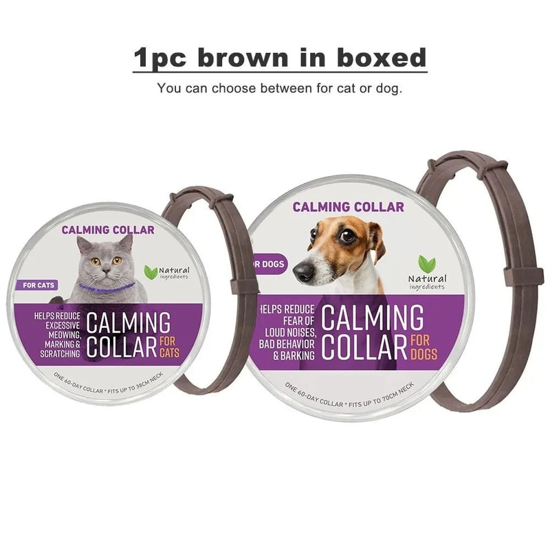 Adjustable Pet Calming Collar For Cats And Dogs Anxiety Relief Pheromone Collar 20