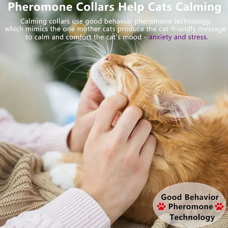 Adjustable Pet Calming Collar For Cats And Dogs Anxiety Relief Pheromone Collar 26