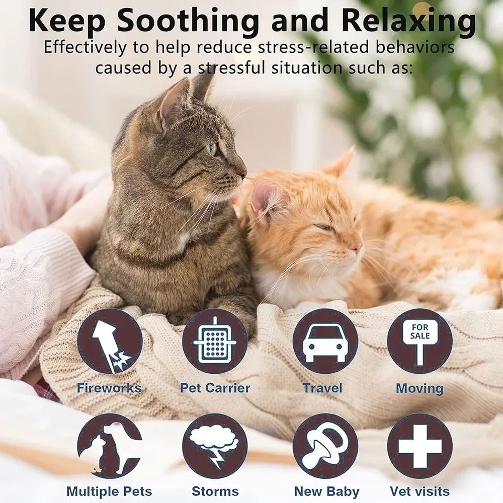 Adjustable Pet Calming Collar For Cats And Dogs Anxiety Relief Pheromone Collar 25
