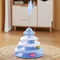 Interactive Three Layer Cat Ball Turntable Toy With Octopus Teaser Stick For Indoor Cats 5