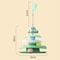 Interactive Three Layer Cat Ball Turntable Toy With Octopus Teaser Stick For Indoor Cats 9