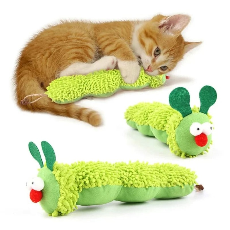 Interactive Plush Cat Toy Scratch Resistant Bite Resistant Animal Toy For Indoor Cats 5