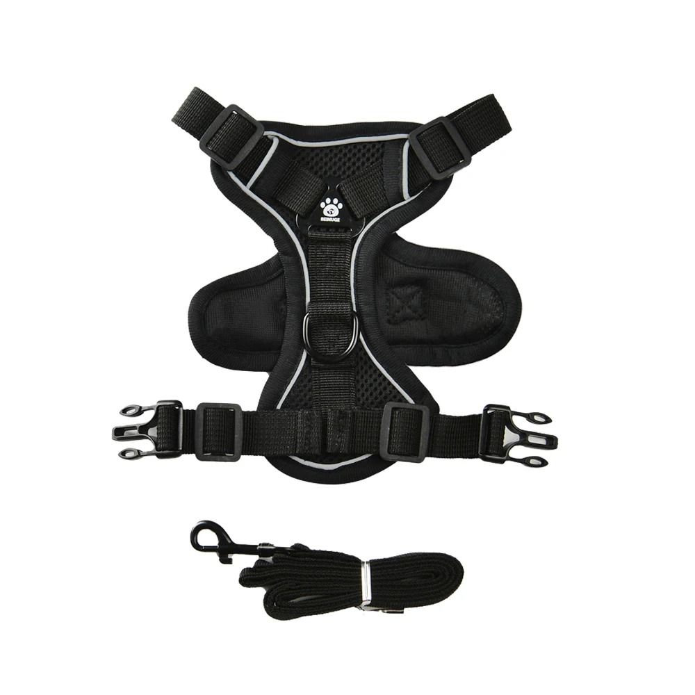 Reflective Breathable Pet Harness Leash Set For Small And Medium Dogs And Cats 10