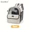 Foldable Breathable Pet Carrier Backpack For Dogs And Cats Travel Hiking Bag 1