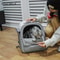 Foldable Breathable Pet Carrier Backpack For Dogs And Cats Travel Hiking Bag 10