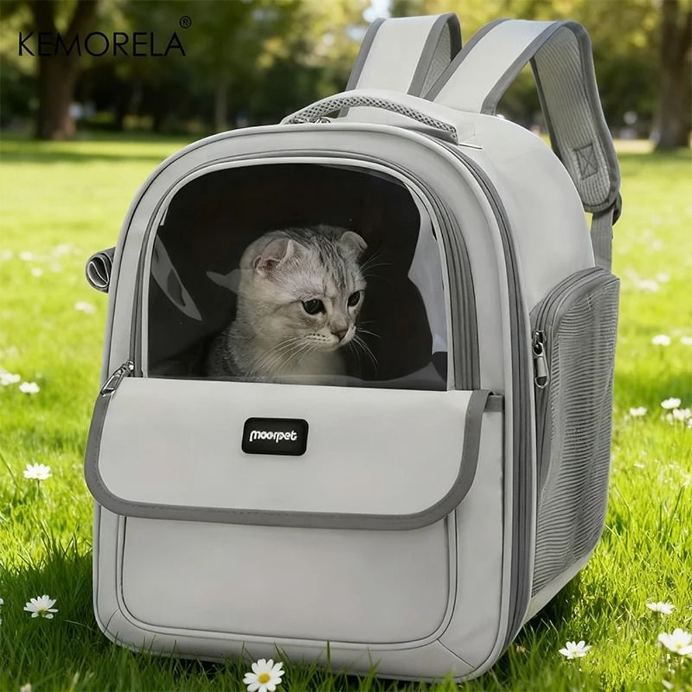 Foldable Breathable Pet Carrier Backpack For Dogs And Cats Travel Hiking Bag 8
