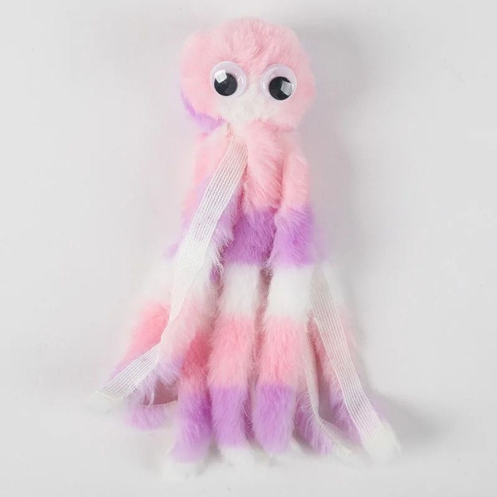 Cute Octopus Plush Cat Toy Bite Resistant Interactive Pet Toy For Cats And Dogs 3