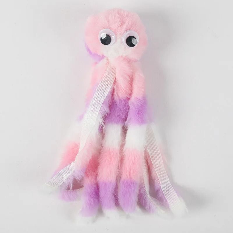Cute Octopus Plush Cat Toy Bite Resistant Interactive Pet Toy For Cats And Dogs 3