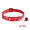Adjustable Bell Pet Collar Set For Cats And Small Dogs 100 Piece Wholesale Pack 9