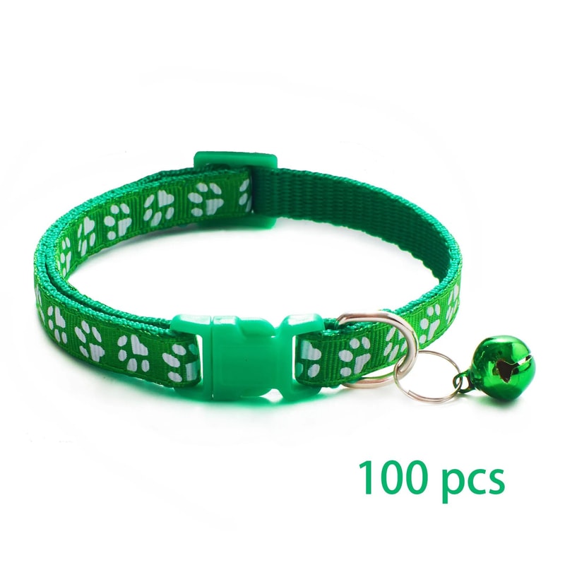 Adjustable Bell Pet Collar Set For Cats And Small Dogs 100 Piece Wholesale Pack 11
