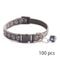 Adjustable Bell Pet Collar Set For Cats And Small Dogs 100 Piece Wholesale Pack 8
