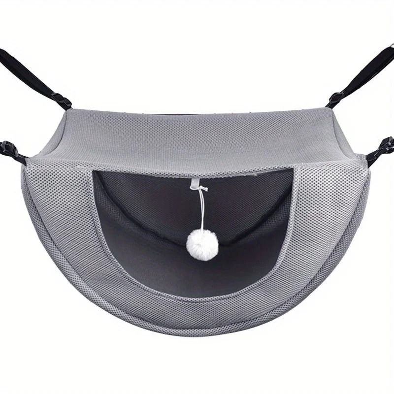Breathable Mesh Cat Hammock Adjustable Hanging Pet Bed With Metal Frame 2