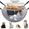 Breathable Mesh Cat Hammock Adjustable Hanging Pet Bed With Metal Frame 0