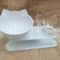 Non Slip Double Cat Bowl With Inclined Stand For Food And Water 12