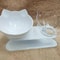 Non Slip Double Cat Bowl With Inclined Stand For Food And Water 12