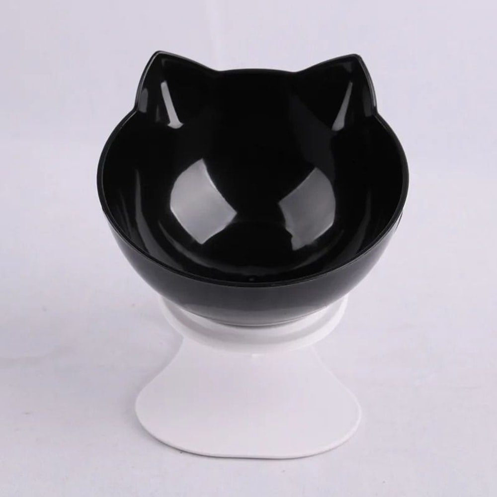 Non Slip Double Cat Bowl With Inclined Stand For Food And Water 3