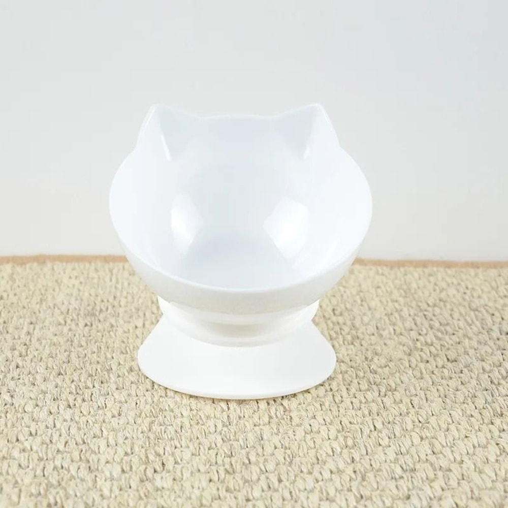 Non Slip Double Cat Bowl With Inclined Stand For Food And Water 5