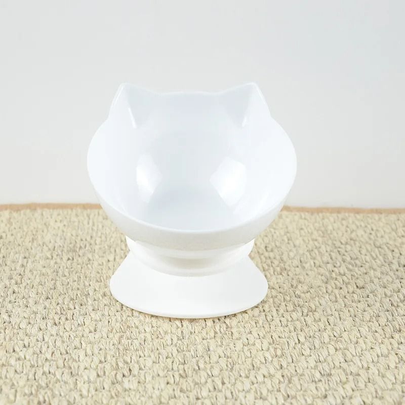 Non Slip Double Cat Bowl With Inclined Stand For Food And Water 5