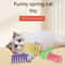 Interactive Cat Spring Toy Colorful Plastic Coil Hunting Toy For Indoor Cats 0