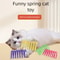 Interactive Cat Spring Toy Colorful Plastic Coil Hunting Toy For Indoor Cats 13