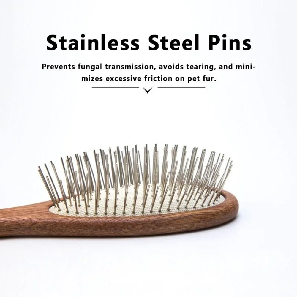 Long Pin Slicker Brush For Cats And Dogs Deshedding And Detangling Grooming Comb 3