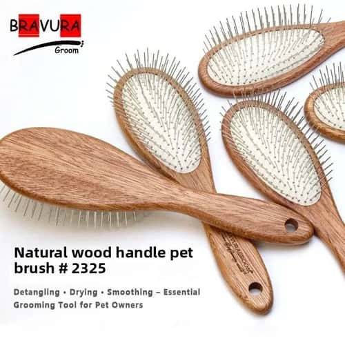 Long Pin Slicker Brush for Cats and Dogs Deshedding and Detangling Grooming Comb