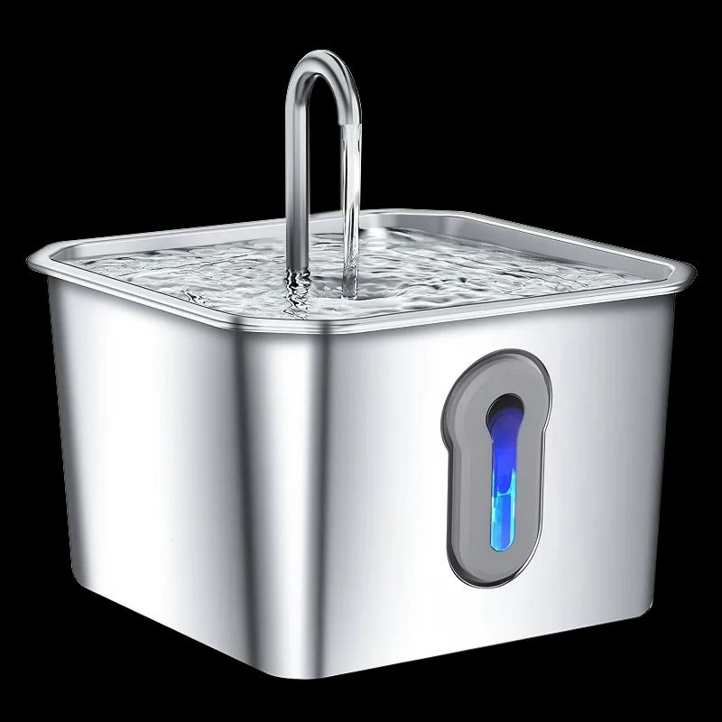 Stainless Steel Automatic Cat Water Fountain With Filter Pet Water Dispenser 12