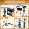Stainless Steel Automatic Cat Water Fountain With Filter Pet Water Dispenser 14