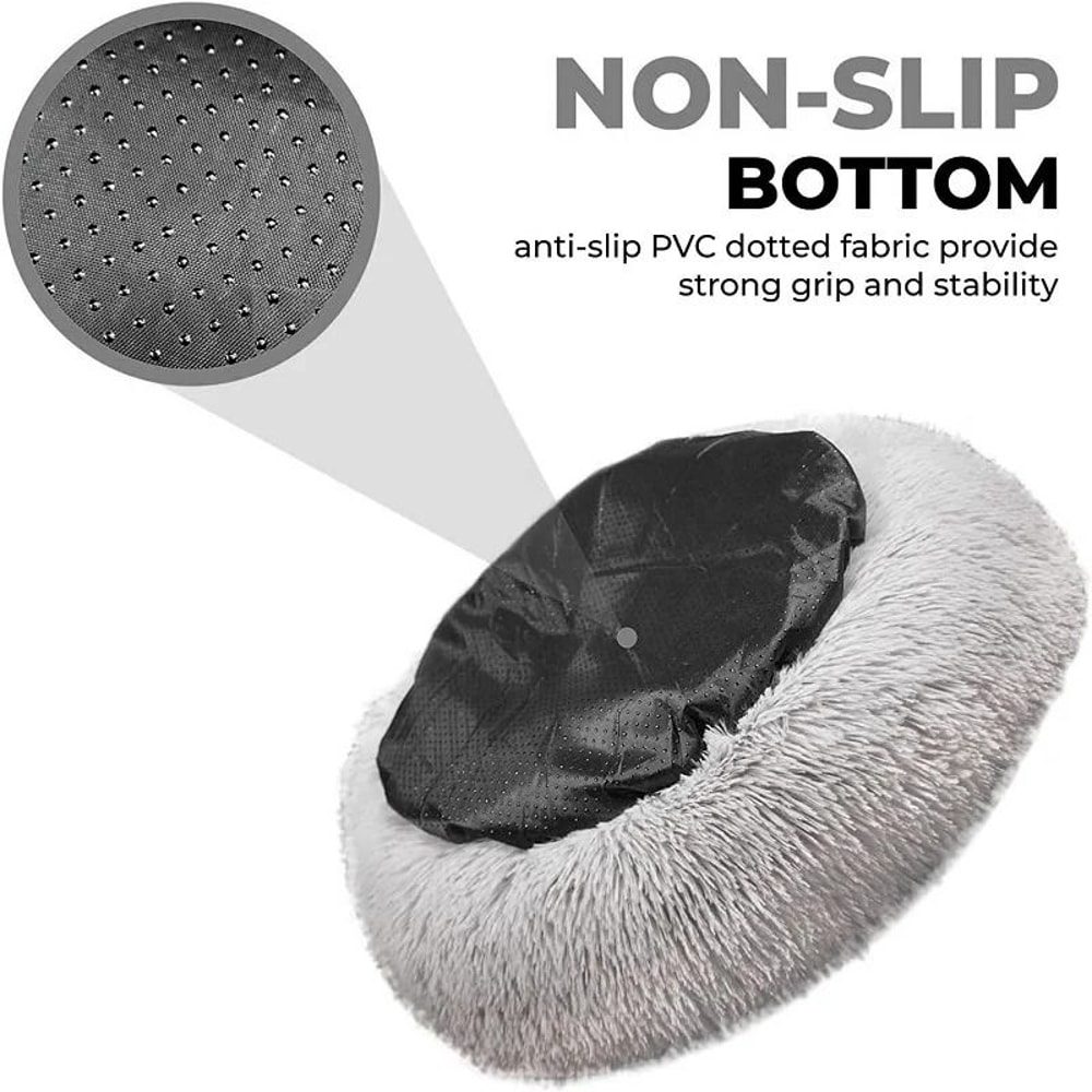 Cozy Plush Semi Enclosed Cat Bed For Indoor Cats And Small Dogs Warm Round Pet Bed Cave Sofa Nest 6